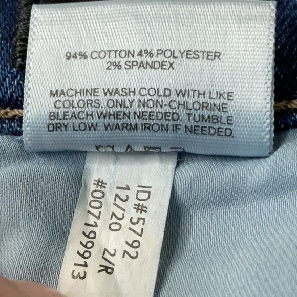 Express Skinny Mid Rise Medium Wash Stretch Jeans Size 2R Distressed - Picture 12 of 13